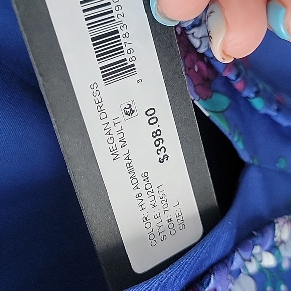 Kobi Halperin maxi dress floral purple tie Megan dress color is Admiral … - Picture 5 of 9